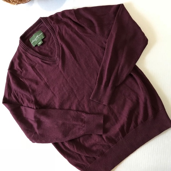 Eddie Bauer Other - Eddie Bauer cotton/cashmere V-neck sweater, Sz. M